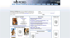 Desktop Screenshot of paidmodels.com